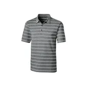 Cutter & Buck Mens Forge Heathered Stripe Stretch Polo MCK00112