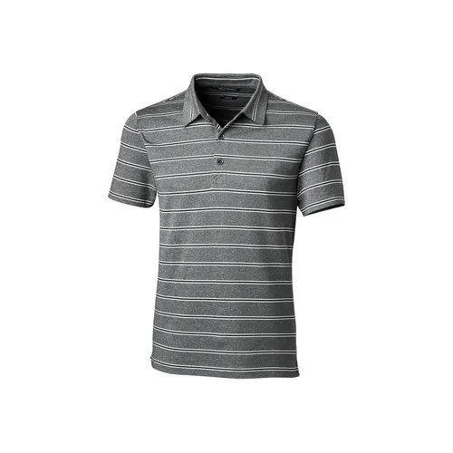 Cutter & Buck Mens Forge Polo Heather Stripe Tailored Fit MCK00132