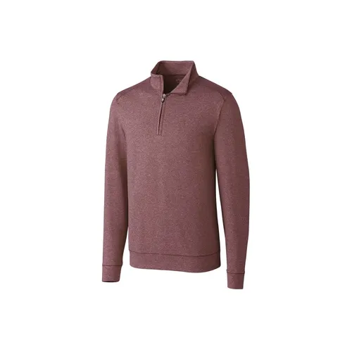 Cutter & Buck Mens Shoreline Quarter Zip Pullover MCK09264. Decorated in seven days or less.