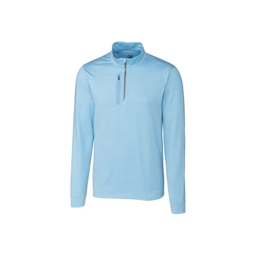 Cutter & Buck Mens Stealth Quarter Zip Pullover MCK09404. Decorated in seven days or less.