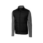 Cutter & Buck Mens Stealth Hybrid Quilted Full Zip Jacket MCK09406