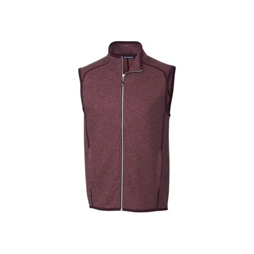 Cutter & Buck Mens Mainsail Sweater-Knit Full Zip Vest MCO00047