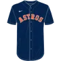 Nike MLB Adult/Youth Dri-Fit Full Button Jersey N140 / NY40 HOUSTON ASTROS