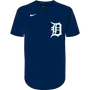 Nike MLB Adult/Youth Dri-Fit 1-Button Pullover Jersey N383 / NY83 DETROIT TIGERS
