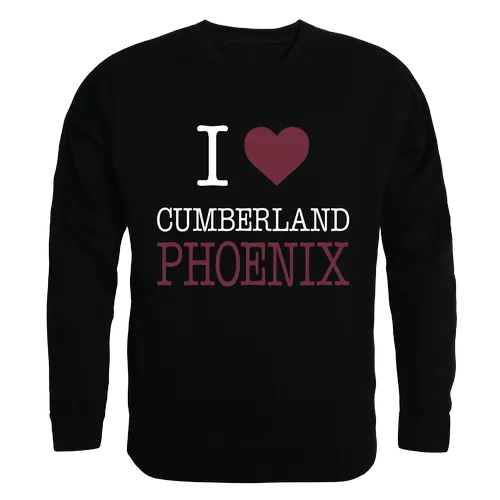 W Republic I Love Crewneck 552 Cumberland University Phoenix 552-287