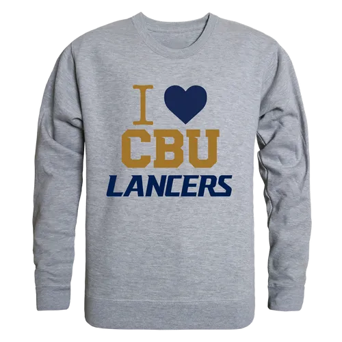 W Republic I Love Crewneck 552 California Baptist Lancers 552-444