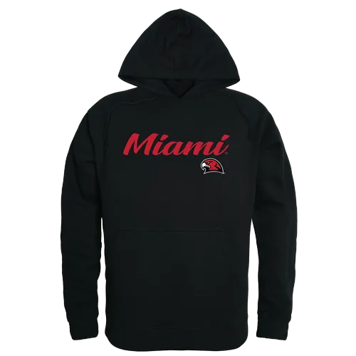 W Republic Script Hoodie Miami Of Ohio Redhawks 558-131