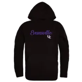 W Republic Script Hoodie University Of Evansville Purple Aces 558-424