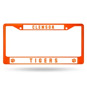 Rico Clemson Tigers Colored Chrome 12 X 6 Orange License Plate Frame Fcc120203or