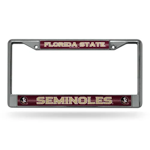 Rico Florida State Seminoles Glitter Chrome License Plate Frame Fcgl100204