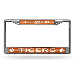 Rico Clemson Tigers Glitter Chrome License Plate Frame Fcgl120202