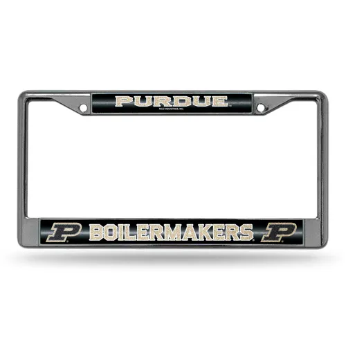 Rico Purdue Boilermakers Glitter Chrome License Plate Frame Fcgl200202