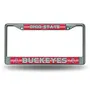 Rico Ohio State Buckeyes Glitter Chrome License Plate Frame Fcgl300102