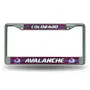 Rico Colorado Avalanche Glitter Chrome License Plate Frame Fcgl6901