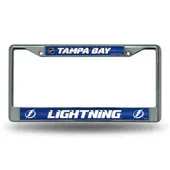 Rico Tampa Bay Lightning Glitter Chrome License Plate Frame Fcgl9201