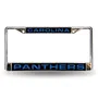 Rico Carolina Panthers Laser Chrome 12 X 6 License Plate Frame Fcl0802