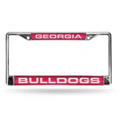 Rico Georgia Bulldogs Laser Chrome 12 X 6 License Plate Frame Fcl110102