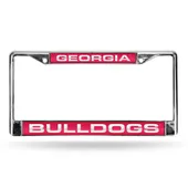 Rico Georgia Bulldogs Laser Chrome 12 X 6 License Plate Frame Fcl110102