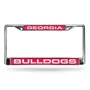 Rico Georgia Bulldogs Laser Chrome 12 X 6 License Plate Frame Fcl110102