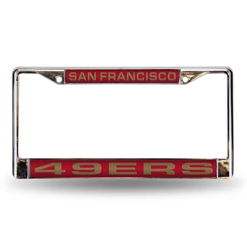 Rico San Francisco 49Ers Laser Chrome 12 X 6 License Plate Frame Fcl1902