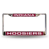 Rico Indiana Hoosiers Laser Chrome 12 X 6 License Plate Frame Fcl200101