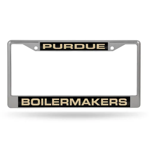 Rico Purdue Boilermakers Laser Chrome 12 X 6 License Plate Frame Fcl200202