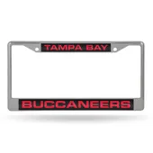 Rico Tampa Bay Buccaneers Laser Chrome 12 X 6 License Plate Frame Fcl2103