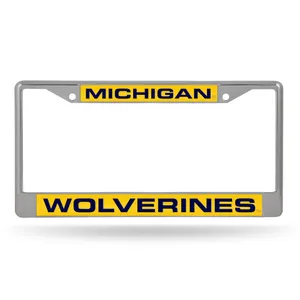 Rico Michigan Wolverines Laser Chrome 12 X 6 License Plate Frame Fcl220002