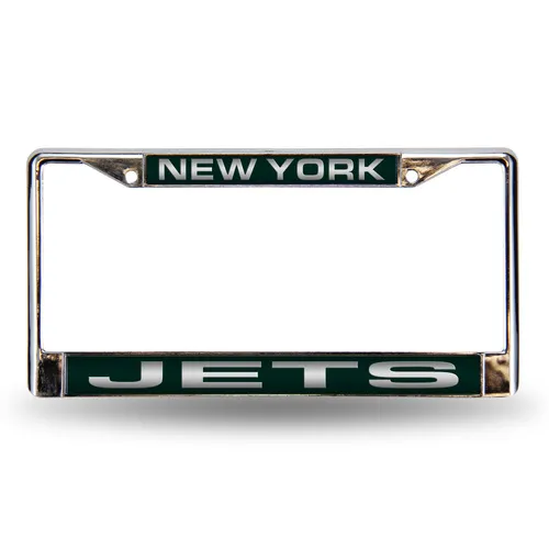 Rico New York Jets Laser Chrome 12 X 6 License Plate Frame Fcl2201