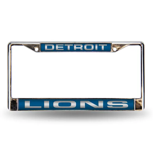 Rico Detroit Lions Laser Chrome 12 X 6 License Plate Frame Fcl2402