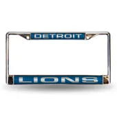 Rico Detroit Lions Laser Chrome 12 X 6 License Plate Frame Fcl2402