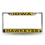 Rico Iowa Hawkeyes Laser Chrome 12 X 6 License Plate Frame Fcl250102