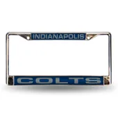 Rico Indianapolis Colts Laser Chrome 12 X 6 License Plate Frame Fcl2601