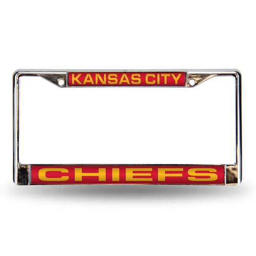 Rico Kansas City Chiefs Laser Chrome 12 X 6 License Plate Frame Fcl2702