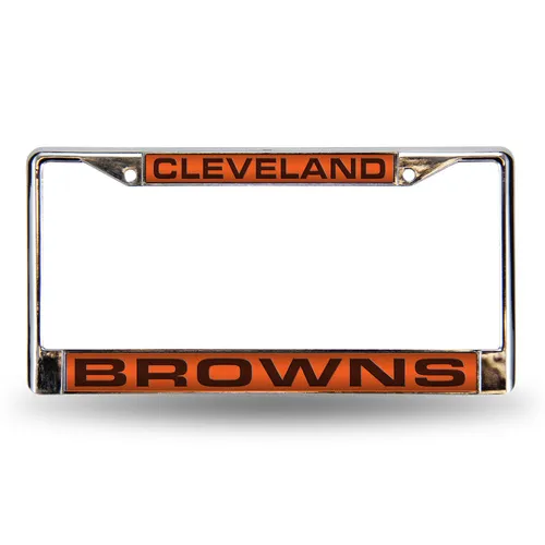 Rico Cleveland Browns Laser Chrome 12 X 6 License Plate Frame Fcl2801