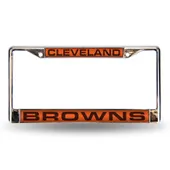 Rico Cleveland Browns Laser Chrome 12 X 6 License Plate Frame Fcl2801