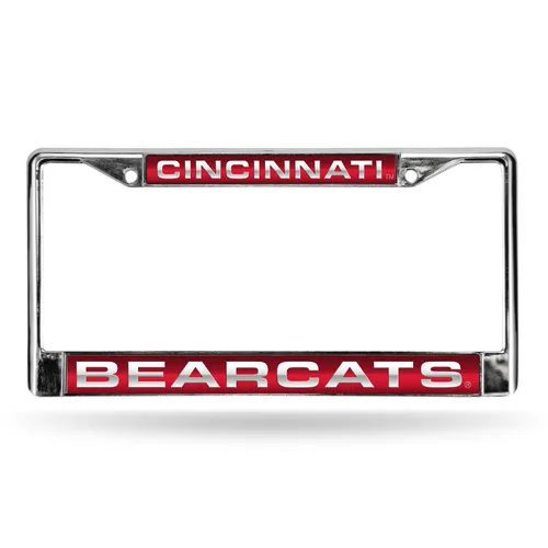 Rico Cincinnati Bearcats Laser Chrome 12 X 6 License Plate Frame Fcl300401