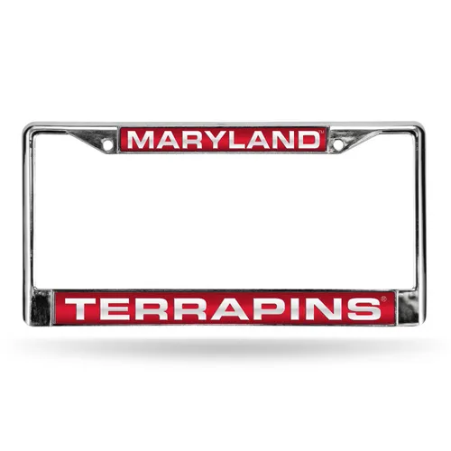 Rico Maryland Terrapins Laser Chrome 12 X 6 License Plate Frame Fcl320201