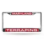 Rico Maryland Terrapins Laser Chrome 12 X 6 License Plate Frame Fcl320201