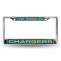 Rico Los Angeles Chargers Laser Chrome 12 X 6 License Plate Frame Fcl3402