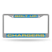 Rico Los Angeles Chargers Laser Chrome 12 X 6 License Plate Frame Fcl3411