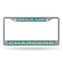 Rico Los Angeles Chargers Laser Chrome 12 X 6 License Plate Frame Fcl3411