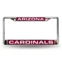 Rico Arizona Cardinals Laser Chrome 12 X 6 License Plate Frame Fcl3601