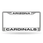 Rico Arizona Cardinals Laser Chrome 12 X 6 License Plate Frame Fcl3602