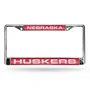 Rico Nebraska Cornhuskers Laser Chrome 12 X 6 License Plate Frame Fcl410103