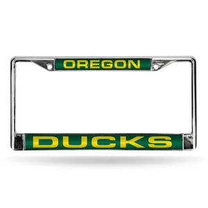 Rico Oregon Ducks Laser Chrome 12 X 6 License Plate Frame Fcl510101