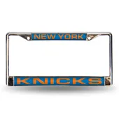 Rico New York Knicks Laser Chrome 12 X 6 License Plate Frame Fcl81001