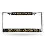 Rico Vegas Golden Knights Laser Chrome 12 X 6 License Plate Frame Fcl9901