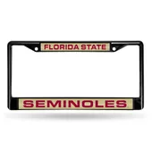 Rico Florida State Seminoles Black Laser Chrome 12 X 6 License Plate Frame Fclb100201