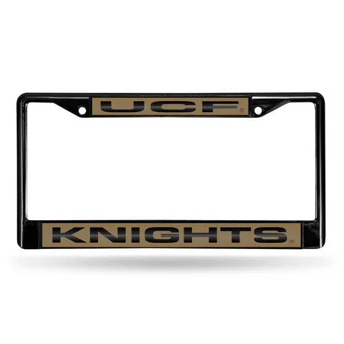 Rico Central Florida Knights Black Laser Chrome 12 X 6 License Plate Frame Fclb100501